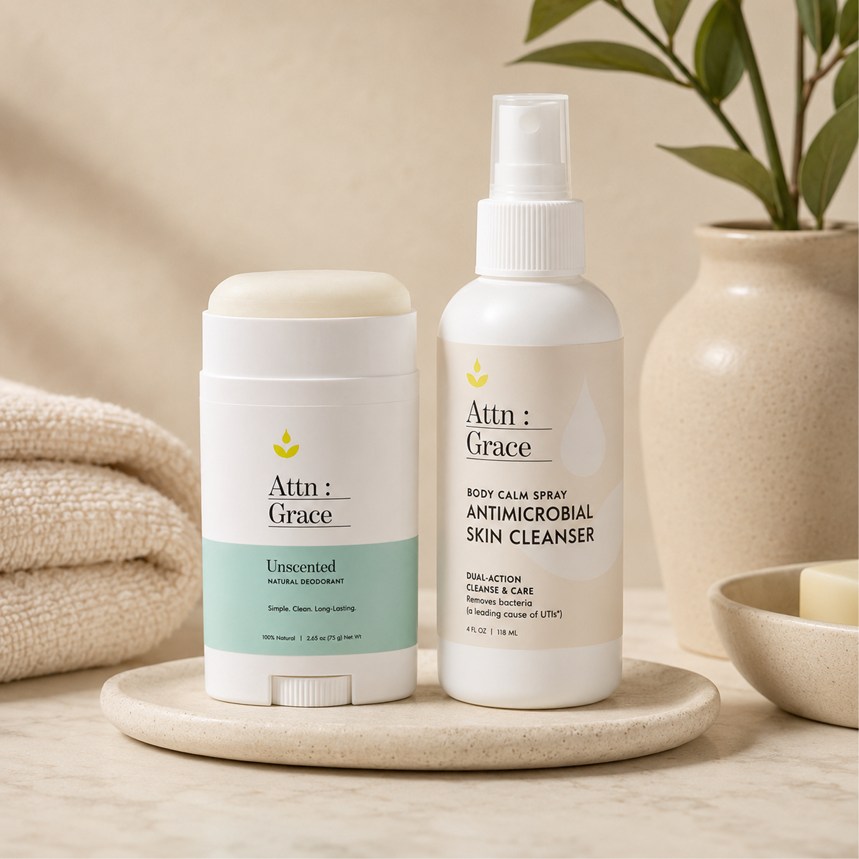 The Reset — Body Calm Spray + All Natural Deodorant