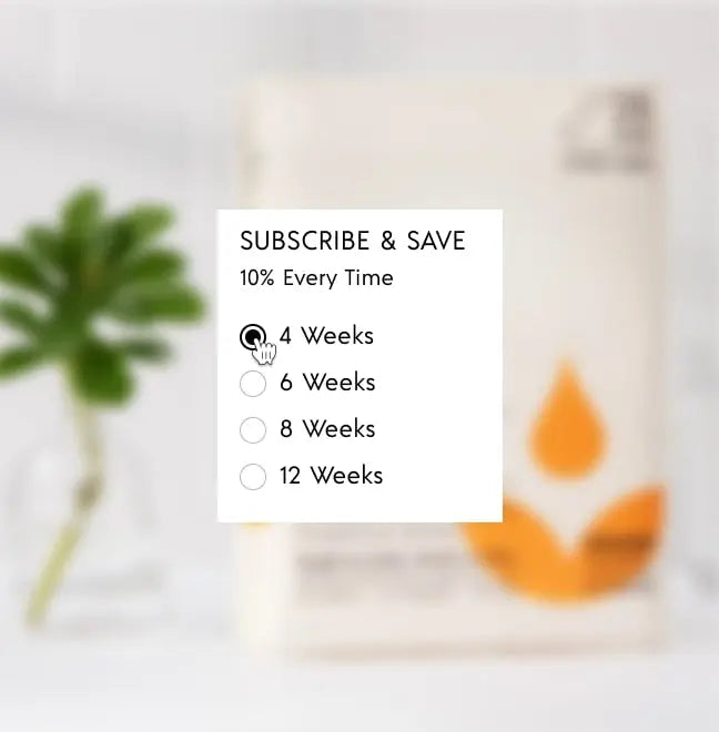 Choose how often you’d like it delivered